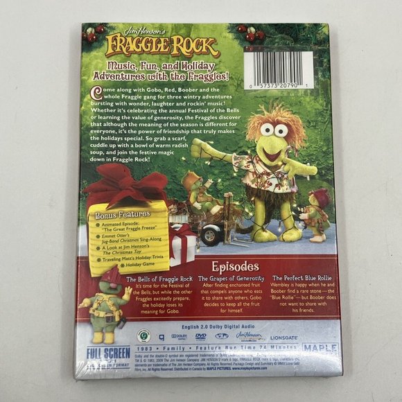 New Fraggle Rock: A Merry Fraggle Holiday DVD Sealed Jim Henson - Picture 2 of 2